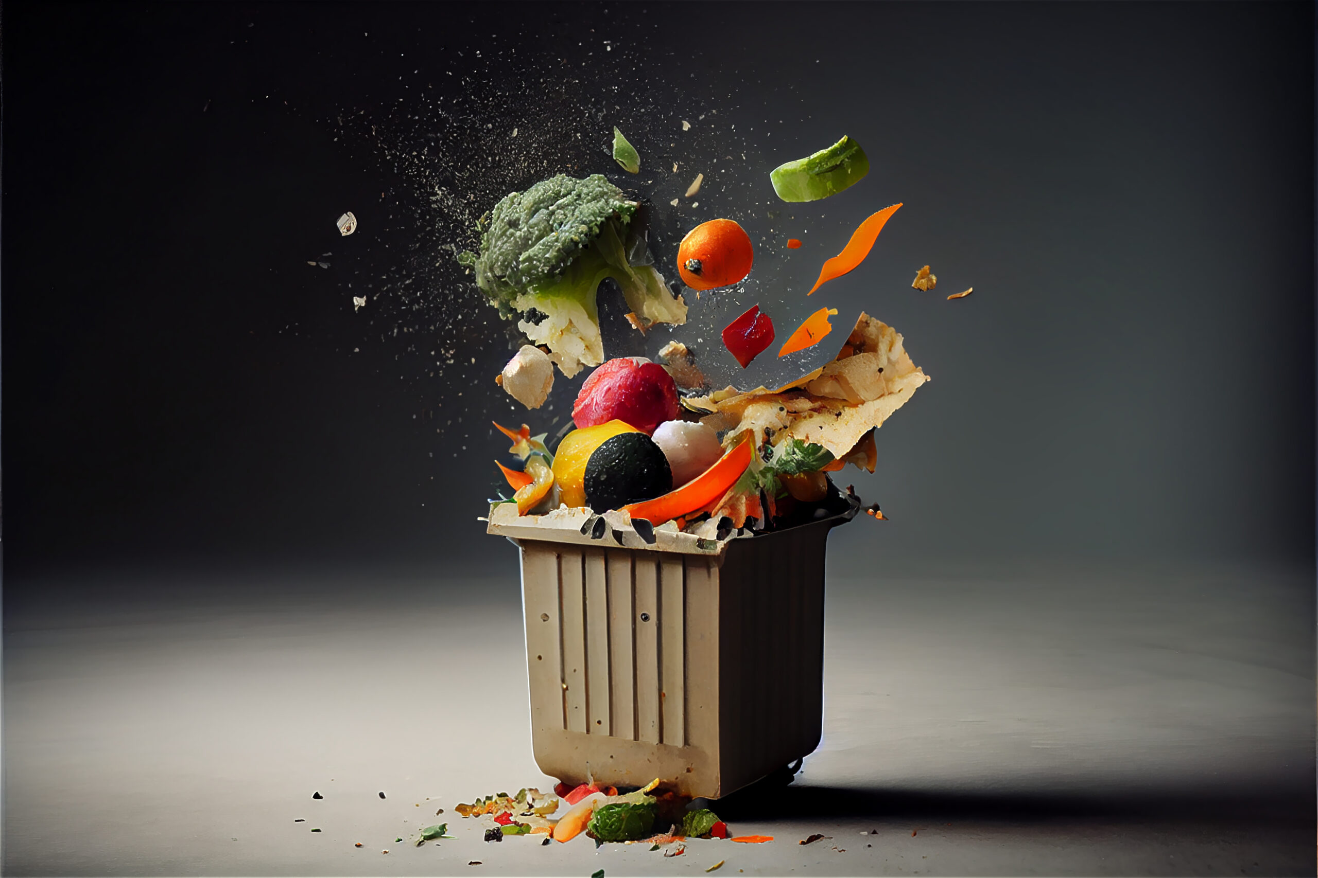 Épluchures de légumes jetées à la poubelle — gaspillage alimentaire et solutions zéro déchet