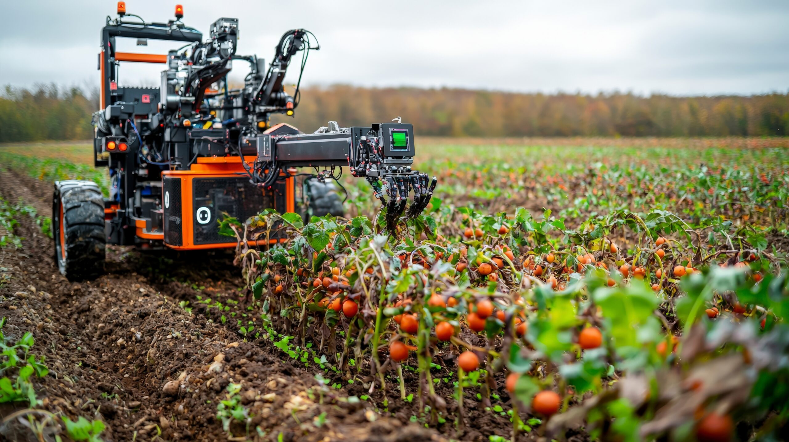 Agriculture française moderne avec drones, robots et intelligence artificielle pour une production durable et innovante